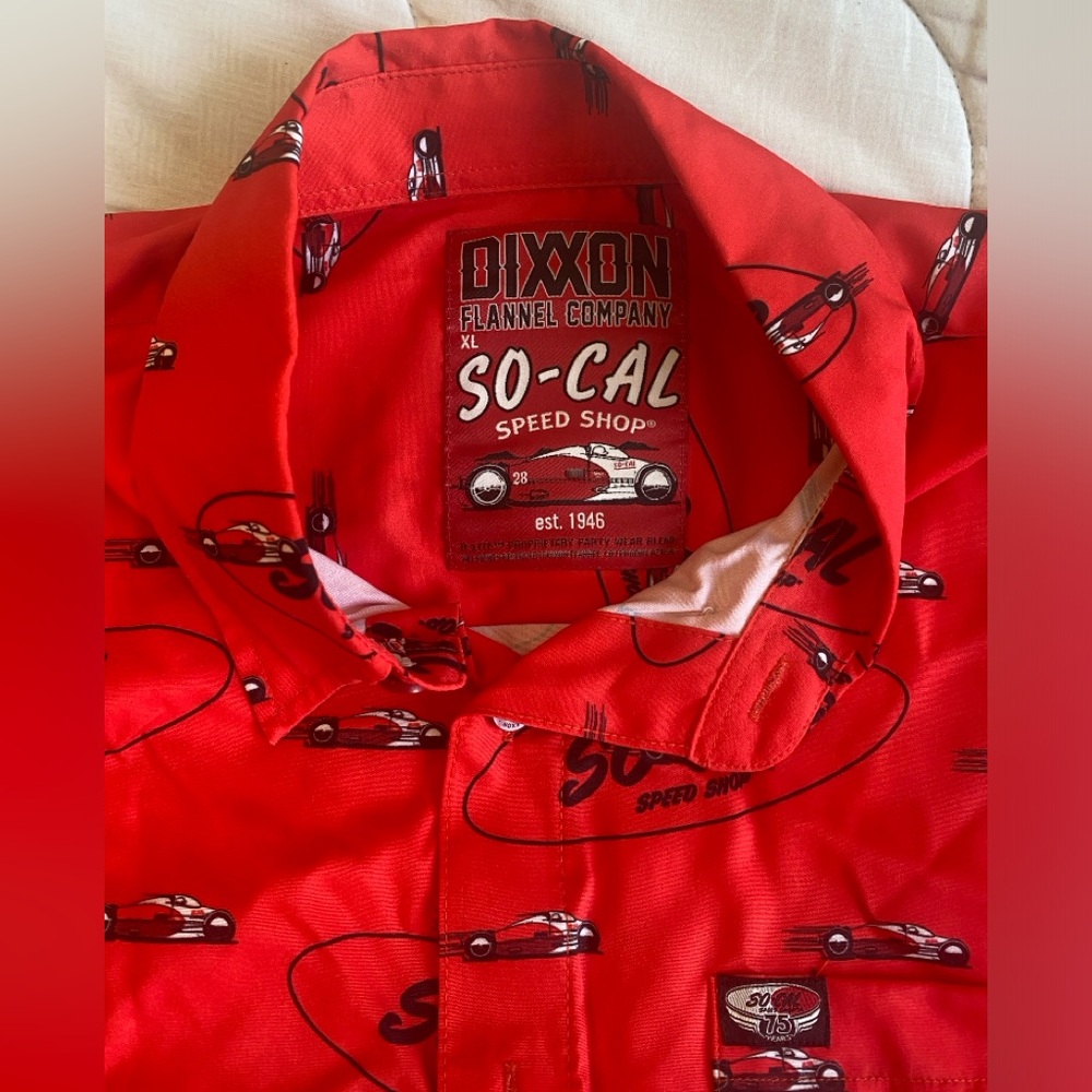 Dixxon SO CAL SPEED SHOP short-sleeve button up. Size XL.